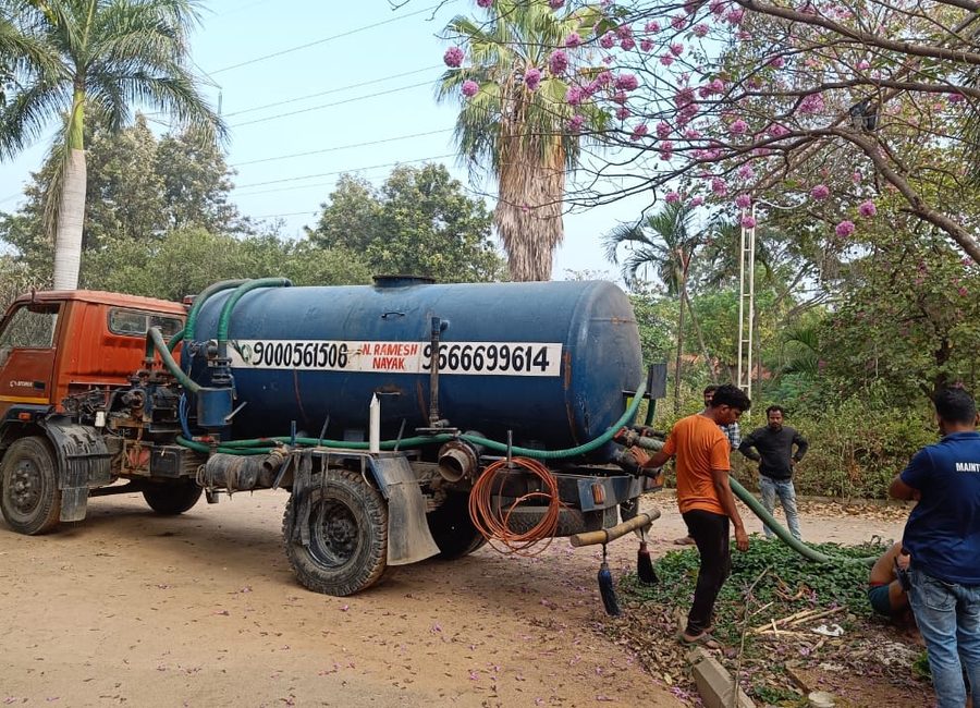Vacuum Tanker Work by N. Ramesh Septic Tank Cleaners