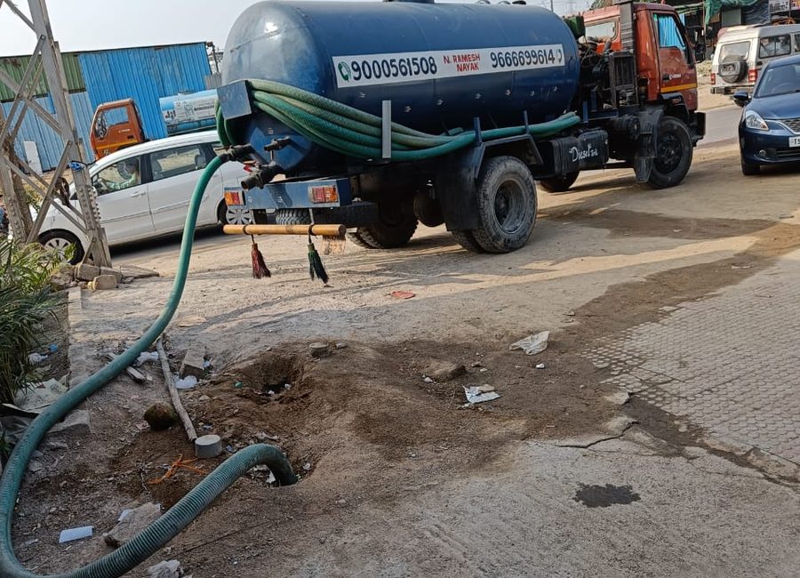 Vacuum Tanker Work by N. Ramesh Septic Tank Cleaners
